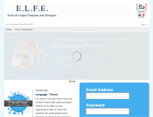 Tablet Screenshot of elfe.lingueo.fr